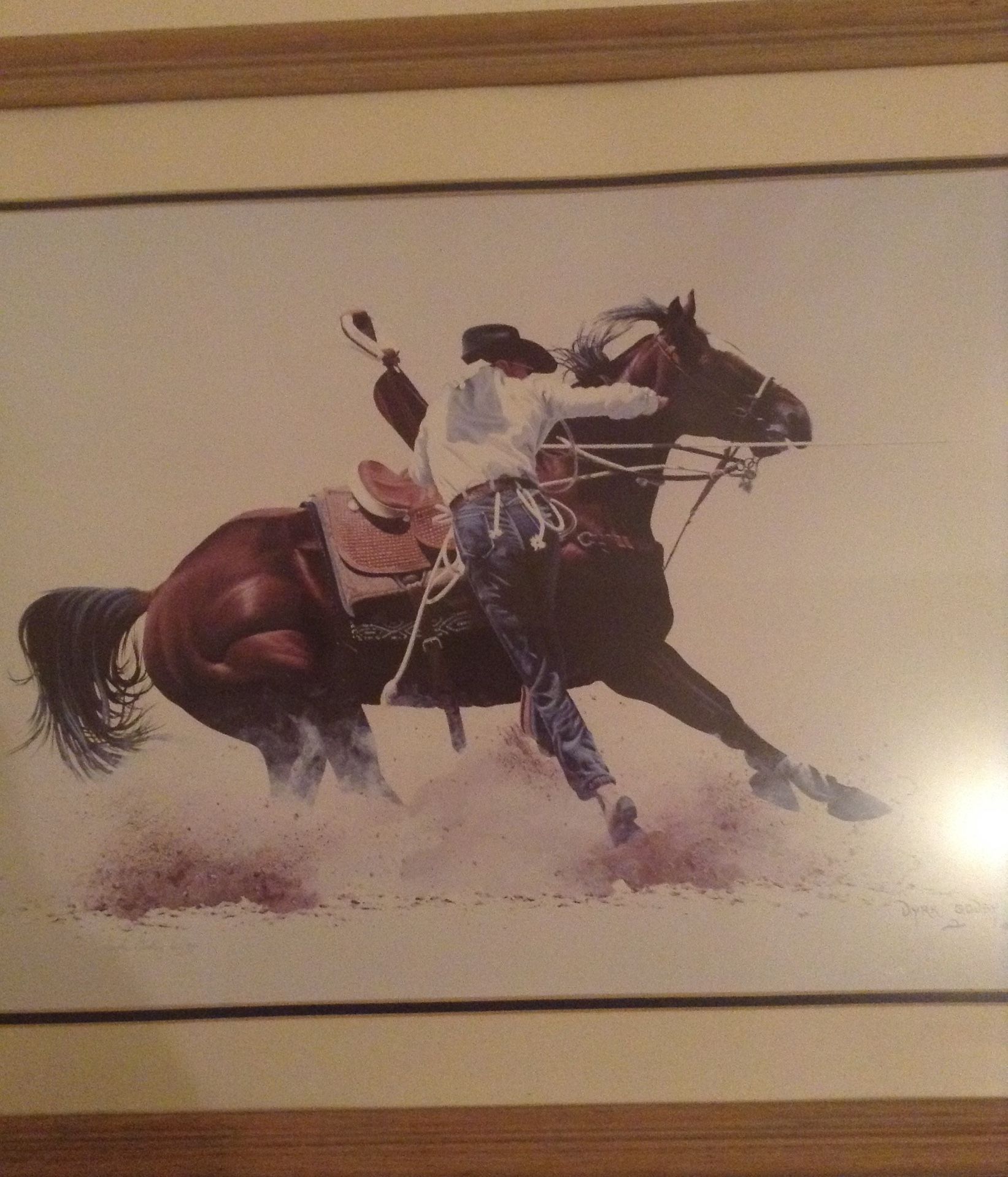 Framed western scene