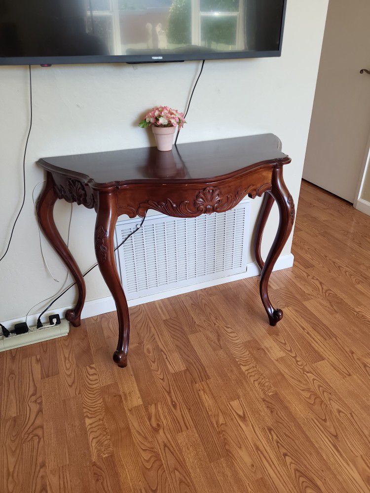 Cherry Wood Entry Table