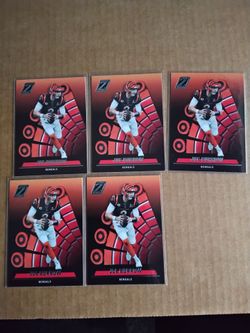 Lot 5  2022 Panini Zenith #30 Joe Burrow Cincinnati Bengals Red Zone