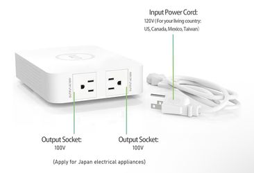 120V to 100V Voltage Converter 500watts Step Down toroidal Voltage Converter for Japan appliances Used in US［CE, CQC Certified］