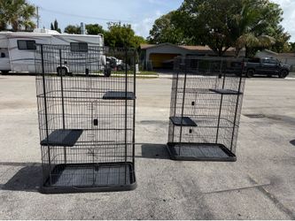 Three tiered cat cages