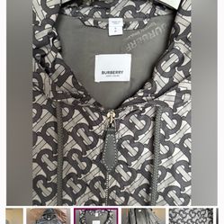 Burberry Wind Breaker Jacket Size L Made In ITALY 