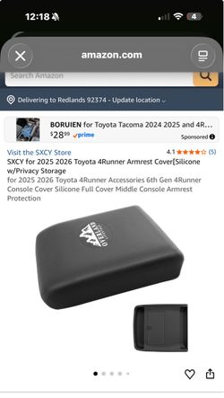 Toyota Tacoma Console Cover Armrest 2025-2026