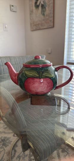 Vintage CBK Ltd Fruit Ceramic Teapot