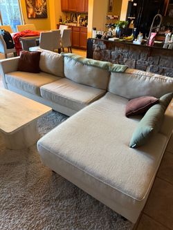 Sectional Sofa with Chaise - Vanilla