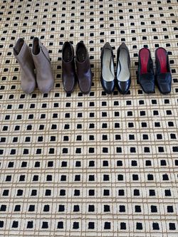 Lot of 4 Women's Dress Shoes and Boots