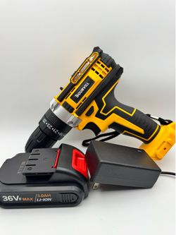 NEW BOURVILL 36V MAX CORDLESS DRILL SET 🔨