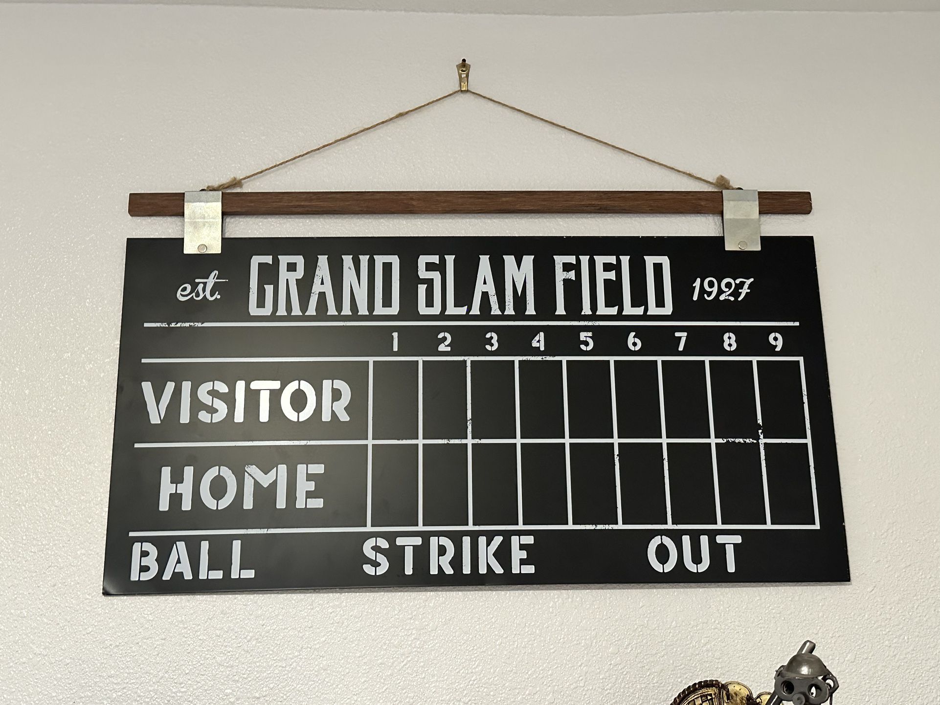 Baseball Score Sign