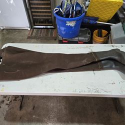 Herter's Size 10 Fishing Chest Waders Boot-Foot, no holes, 54" from bottom to top of chest