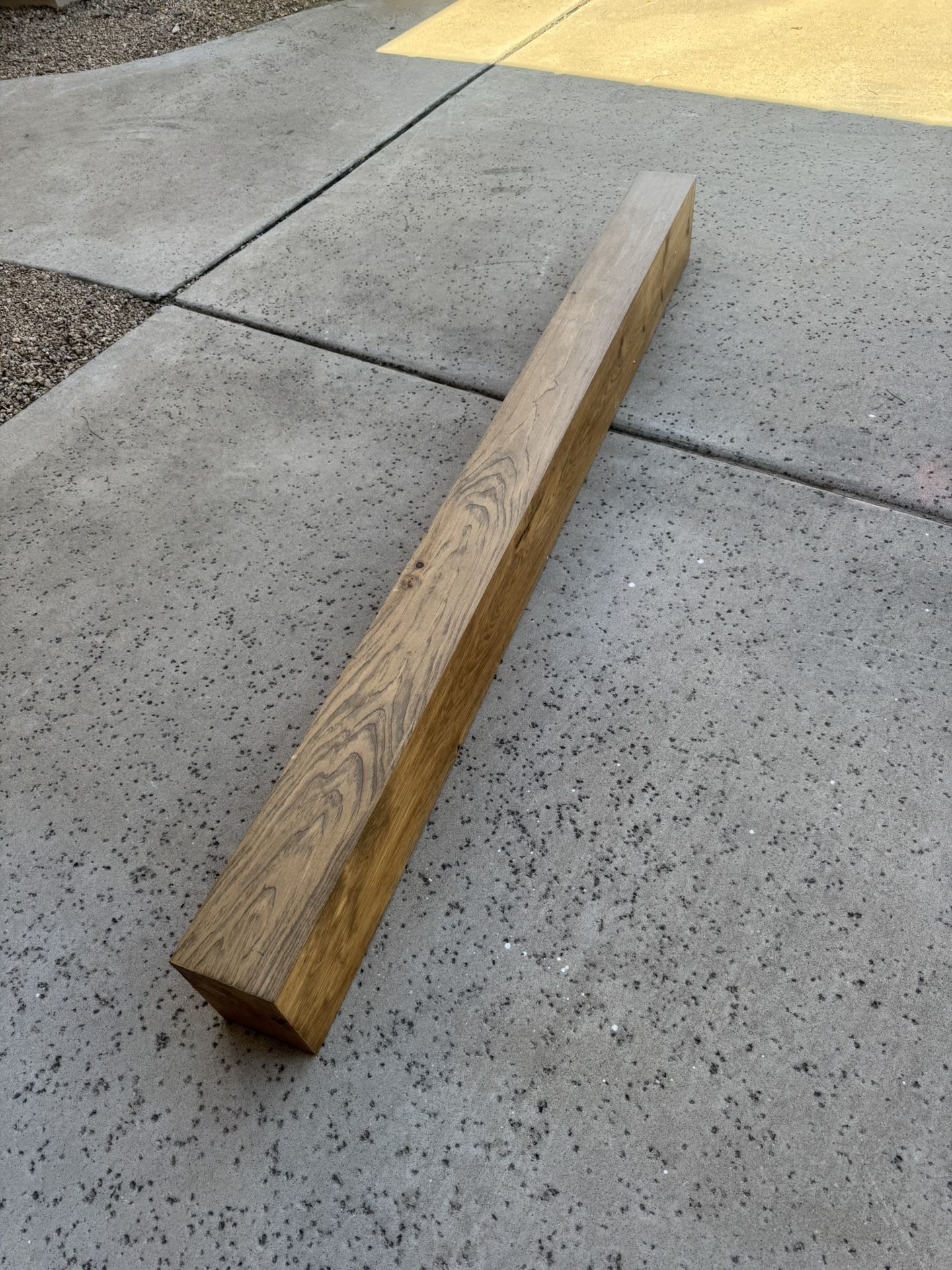 Custom white oak mantle 72 inches