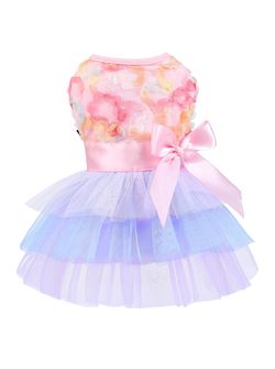 Dog Dress for Small Dogs Girl Puppy Birthday Princess Dresses Pet Clothes for Chihuahua Yorkie Teacu