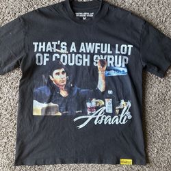 ASALI awful lot of cough syrup T-shirt, size medium