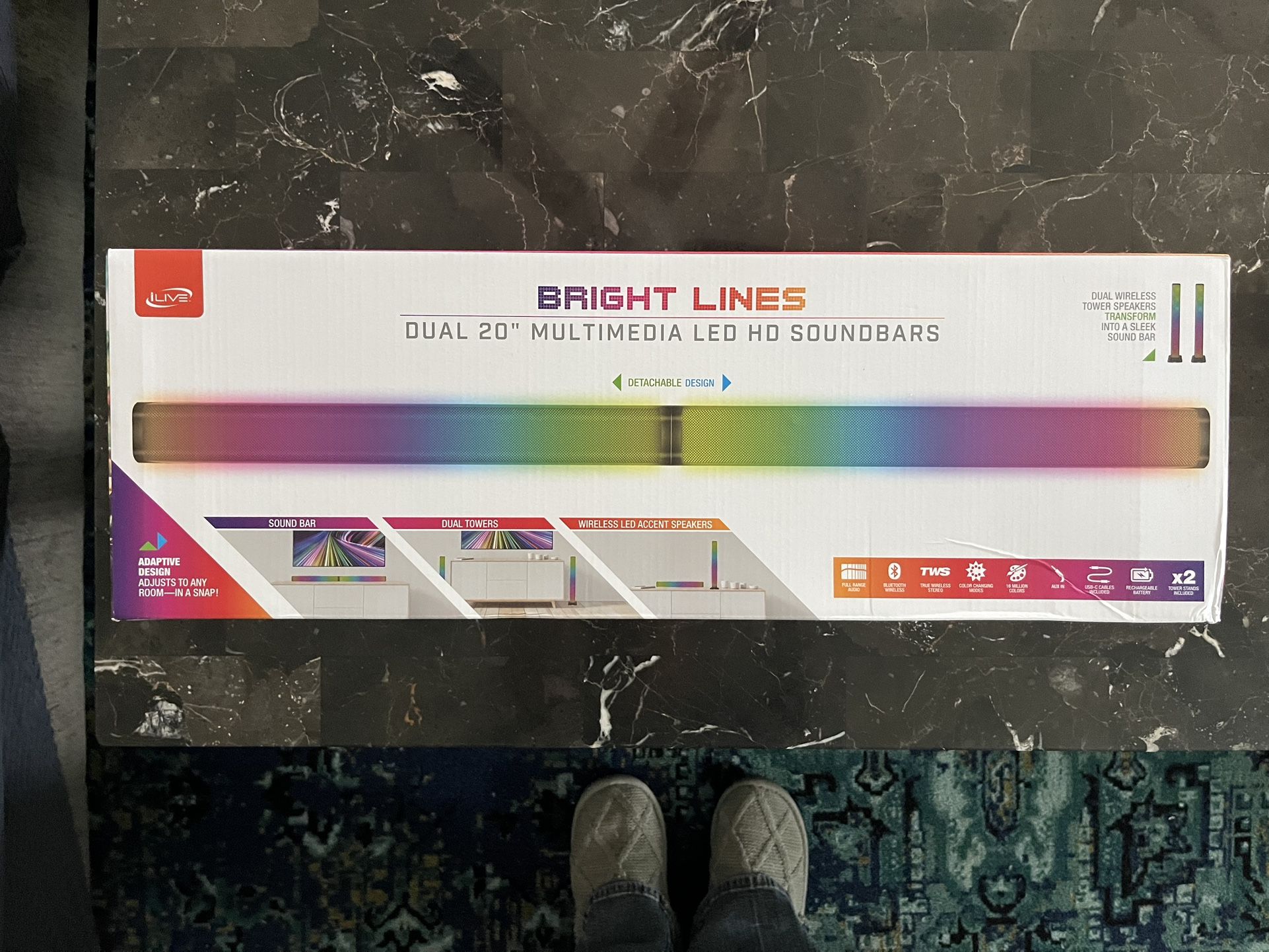 Bright lines, Color Changing Speakers/soundbar