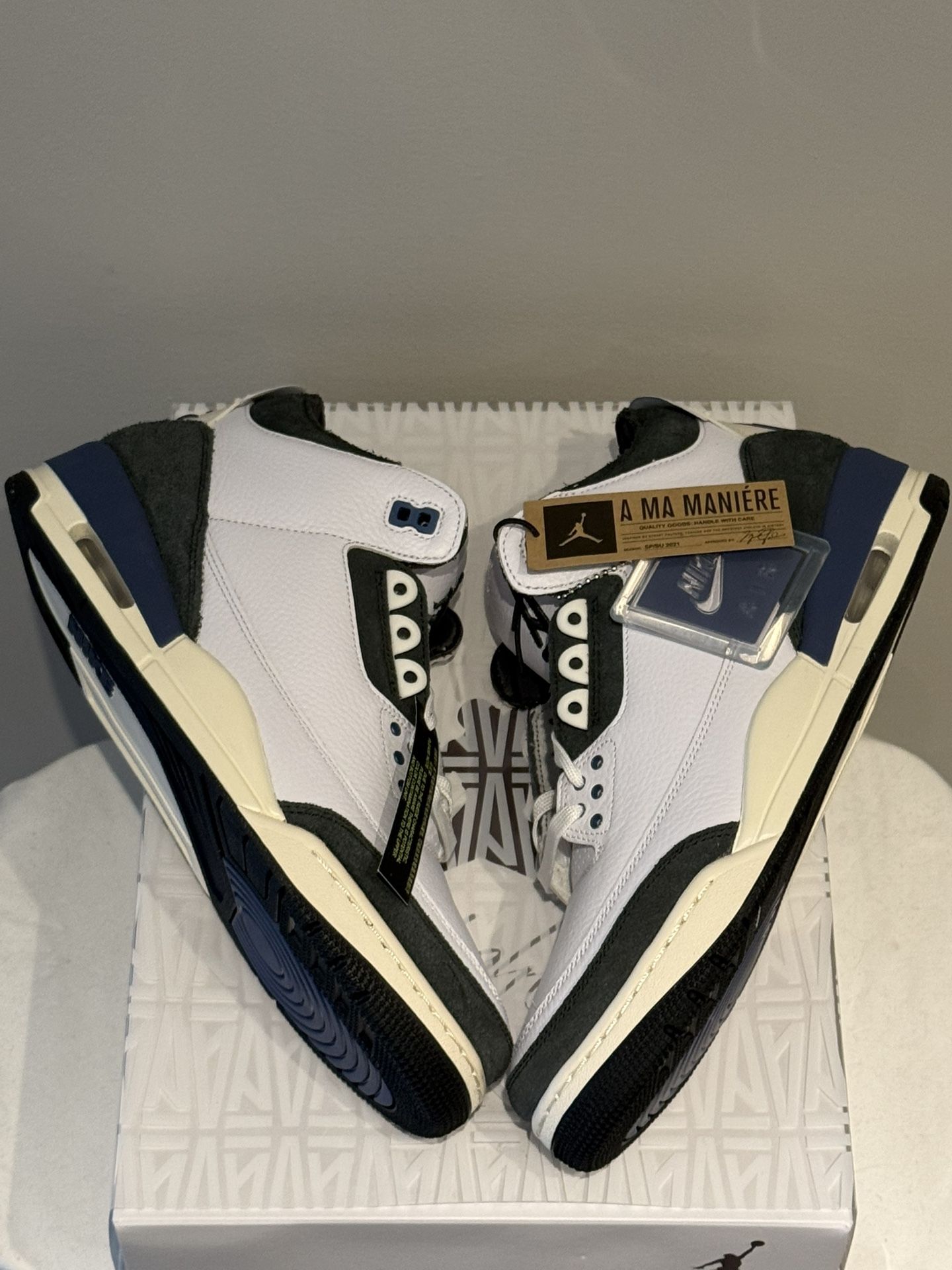 A Ma Maniere x Jordan 3 “Diffused Blue - Size 12