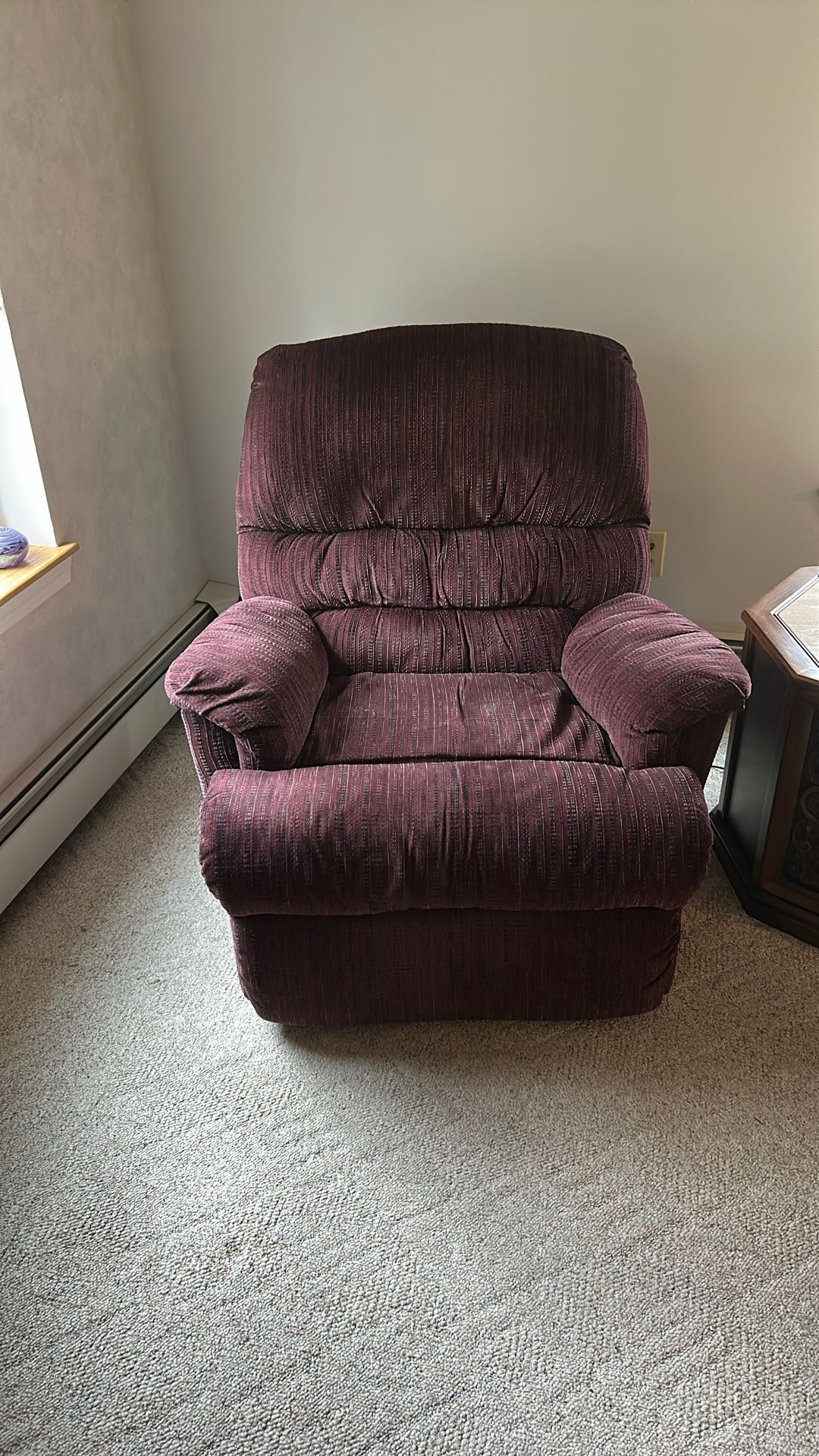 Burgundy Vintage Recliner
