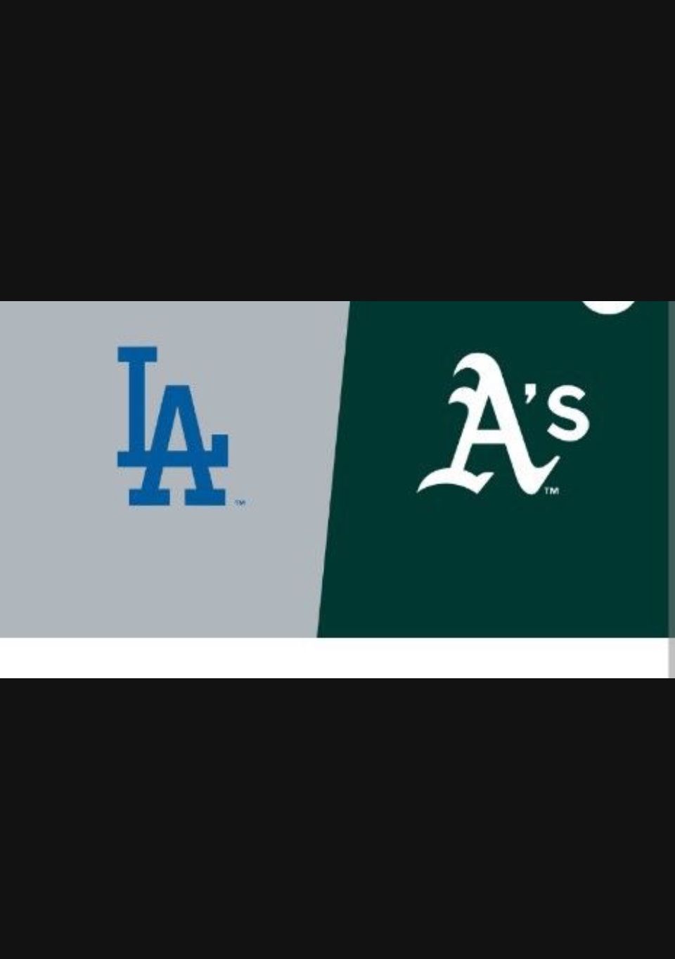 Dodgers Vs Oakland A’s