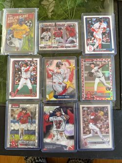 🔥 BOSTON RED SOX 9-CARD ROOKIE & PROSPECT LOT – ROMAN ANTHONY / MAYER / DURAN 🔥
