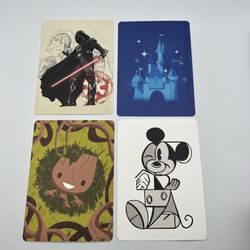 NEW Disney Special Edition Artwork Lot of 4 Postcards Groot Mickey Darth Vader