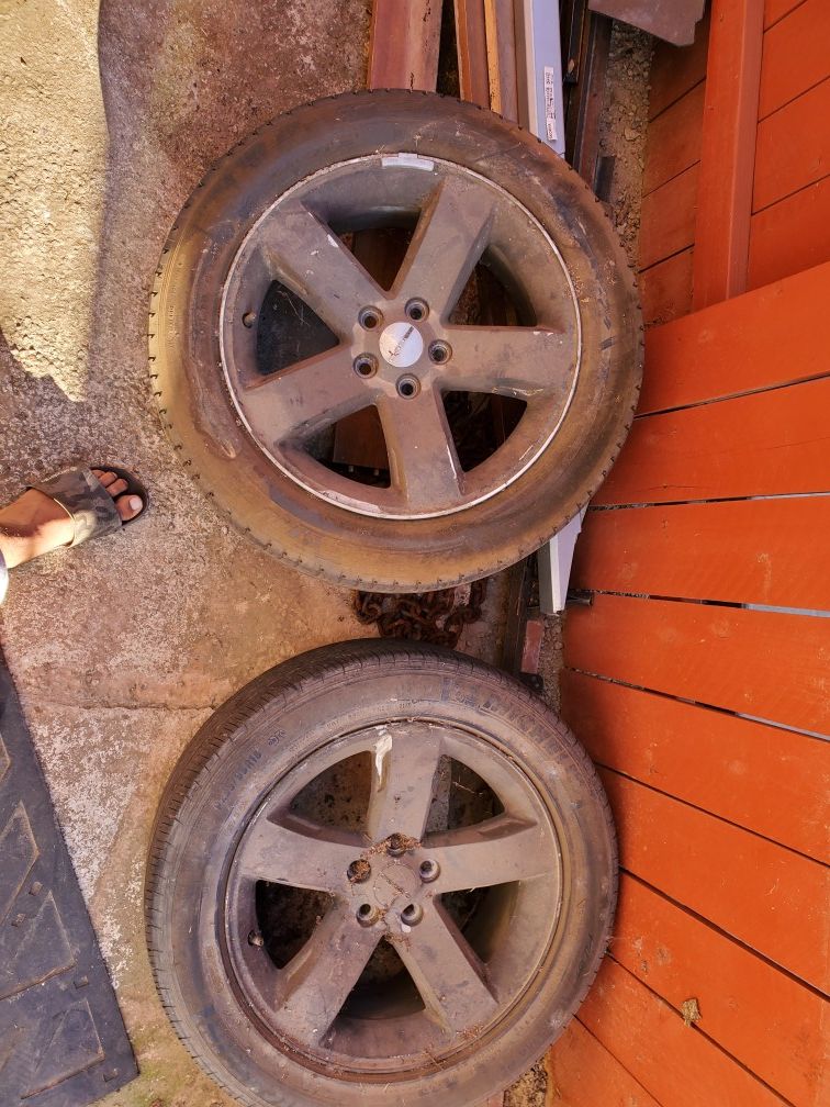 Dodge challanger rim and tires
