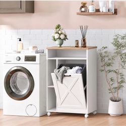 13 Gallon Tilt Out Trash Can Cabinet for Kitchen Laundry, Extra Storage