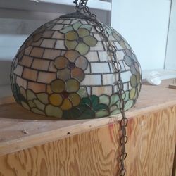 Stained Glass Hanging Lamp