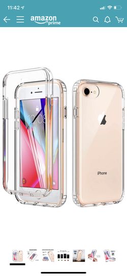 BESINPO Clear Case for iPhone SE 2020 Case, iPhone 8/7 Case, iPhone 6s/6 Case Crystal Clear Shockproof Full-Body iPhone Case Built-in Screen Protecto