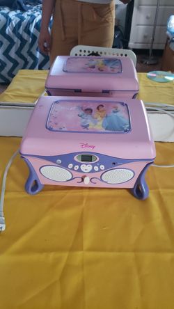 Vintage Disney CD Player & Jewelry Box