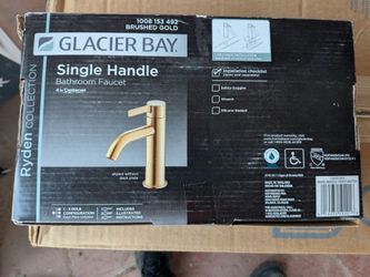 Glacier Bay Ryden Single Handle Bathroom Faucet Brushed Gold