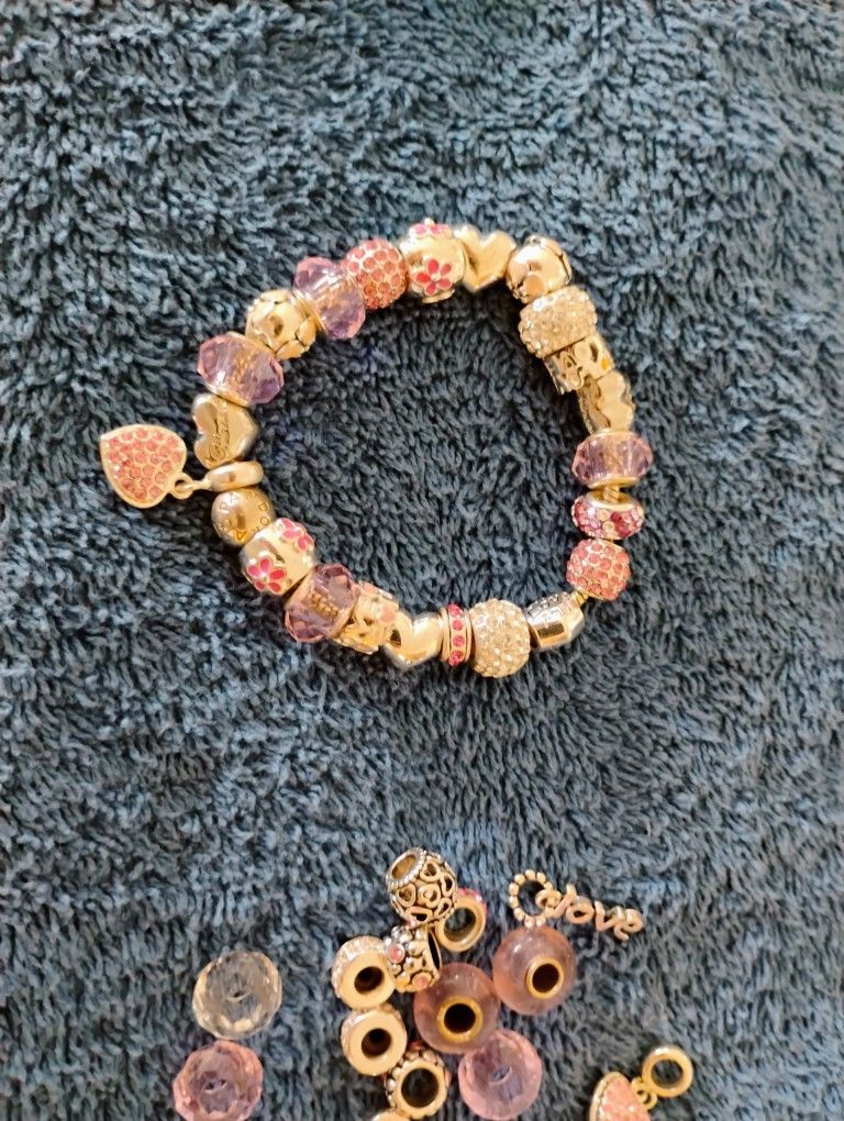 Pandora Bracelet With All Of The Charms