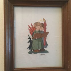 “Hummel” Holiday Framed Needle Point 