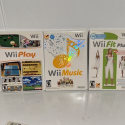 Wii Play Music Fit Plus $10 Each 