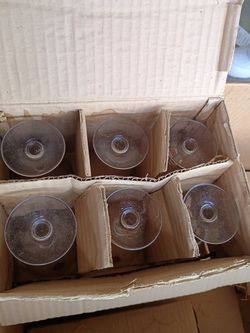 6 Vintage Sasaki 1960s Martini glasses