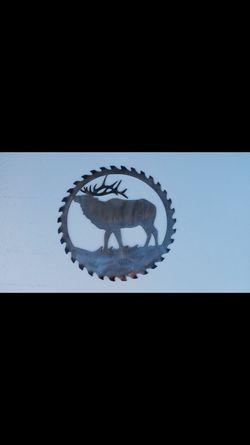 Elk Saw Metal Art