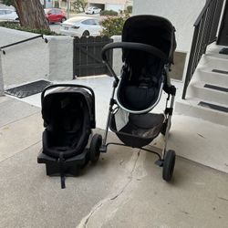EVENFLO PIVOT CARSEAT AND STROLLER! Baby Essentials Included: High Chair, Jumper, And Walker 