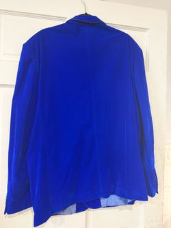 Royal blue man blazers