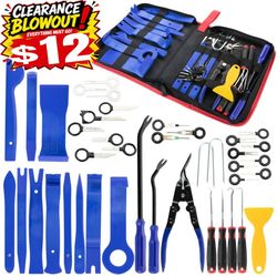 40x Car Trim Removal Tool Set Radio Hand Pry Panel Door Interior Clip Plastic