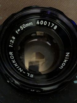Nikon EL-Nikkor 50mm f/2.8 Enlarging Lens + Canon EOS Adapter - Macro Bundle