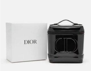 NEW authentic Dior Novelty Vanity Pouch Case Black