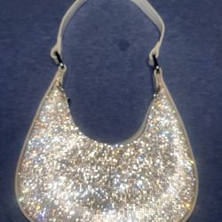 Silver Sparkly Shoulder Bag