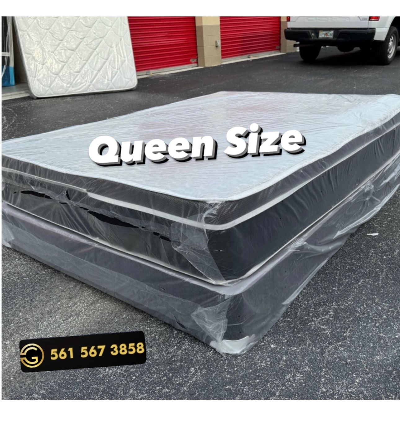 NEW Mattress Queen Size Pillowtop With Box Spring // Offer π