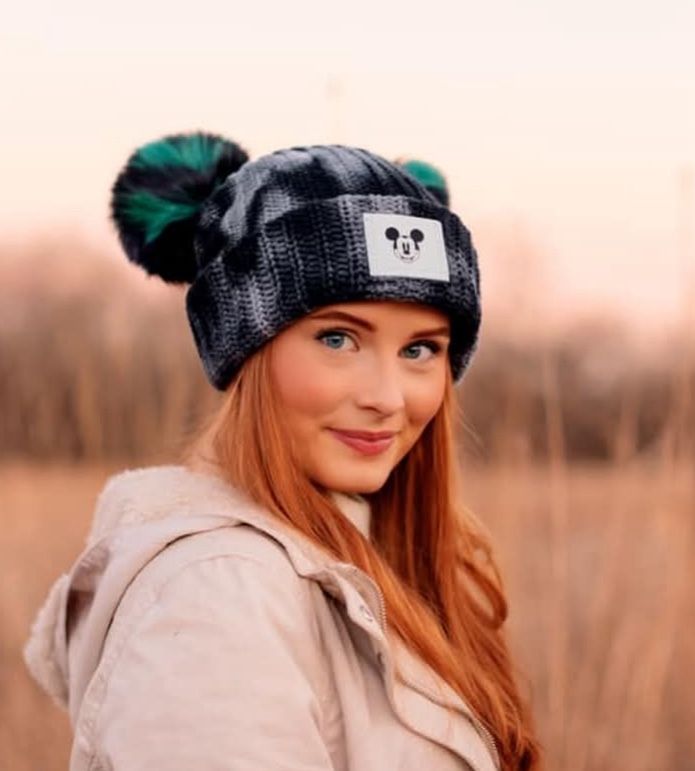 RARE Limited Edition Love Your Melon X Disney Mickey Tie Dye Beanie w/ removeable Pom Poms