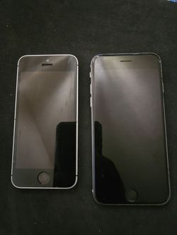 Lot of 2 Apple iPhones Space Gray