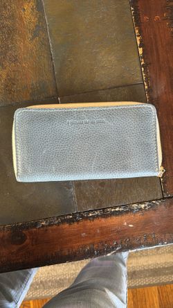 Blue Leather Wallet