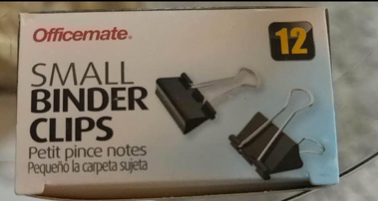 Small Binder Clips (18 Dozen)