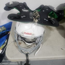 Football Shoulder Pads And Helmets