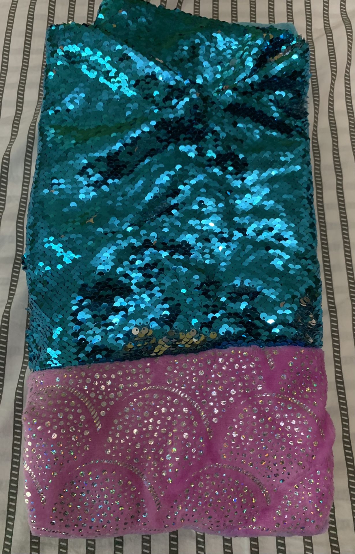 Mermaid blanket, 55 inches long. New