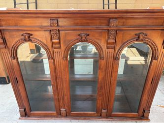 Solid wood hutch