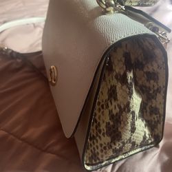 White Snake Crossbody  Coach Purse