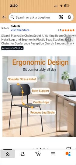 Four Durable Stacking In Chairs