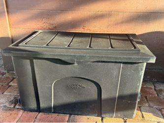 Burlingham Sports black plastic tack trunk.